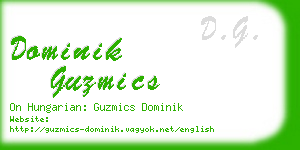 dominik guzmics business card